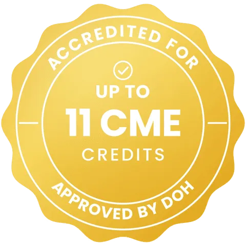 Accredited for up to 11 CME credits. Approved by DOH.